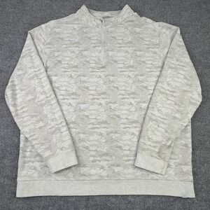 Tasc Performance Sweatshirt XL Gray Camouflage 1/4 Zip Pullover Athleisure‎ Gym
